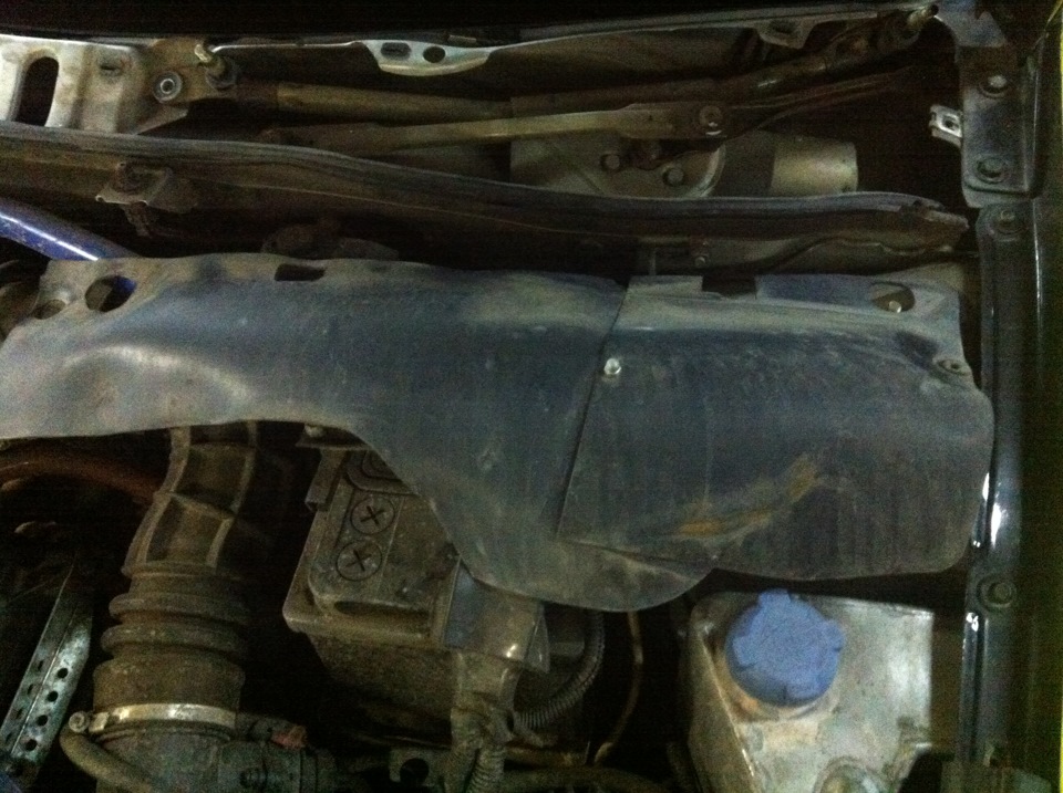 Защита на мотор дворников Калины — Lada Калина Спорт (1G), 1,6 л, 2008 ...