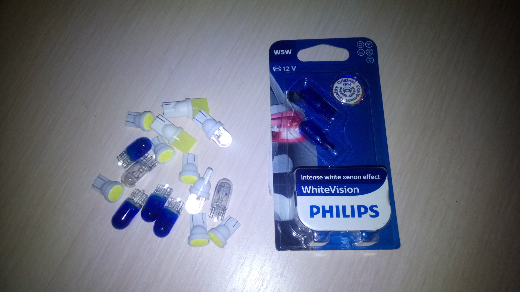 Philips white w5w