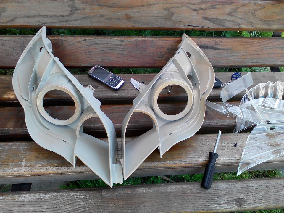 Снятие хрома и Покраска отражателей))) + установка DRL… — Subaru ...