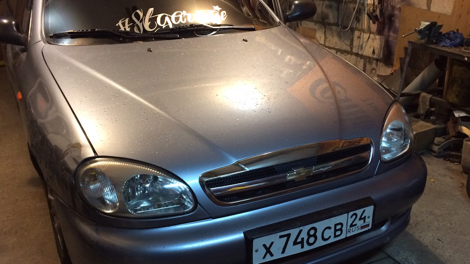 Переклейка пленки на оптике — Chevrolet Lanos, 1,5 л, 2006 года ...