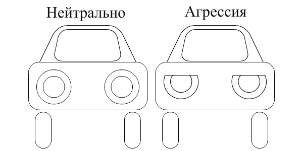 Машина с решеткой впереди