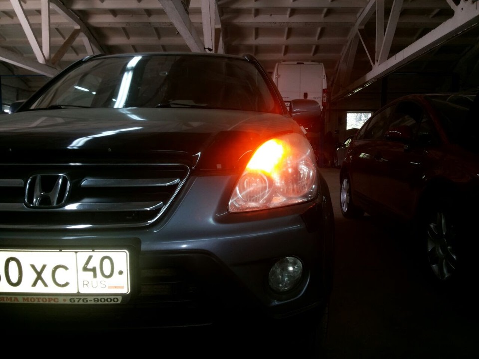 ДХО в штатные фары без "колхоза": Honda CR-V II rest, Chevrolet Aveo ...