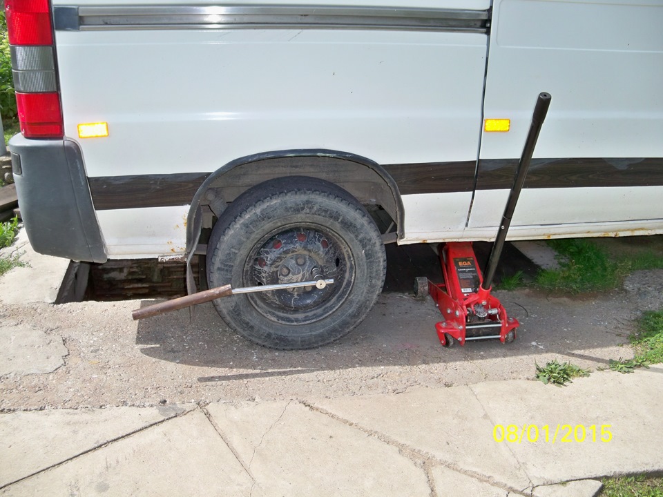 Замена троса ручного тормоза. — FIAT Ducato II, 2,8 л, 1998 года ...