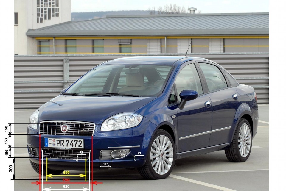 Установка ДХО + РАЗМЕРЫ — FIAT Linea, 1,4 л, 2012 года | электроника ...