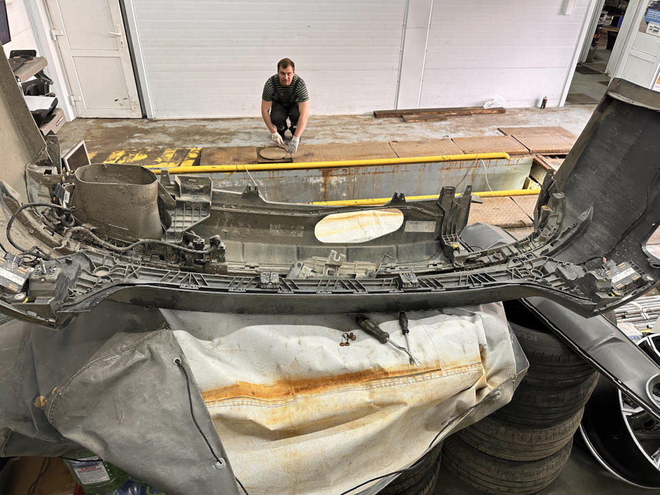 Установка выхлопа от Audi S4 B9 — Audi A4 Avant (B9), 3 л, 2019 года ...