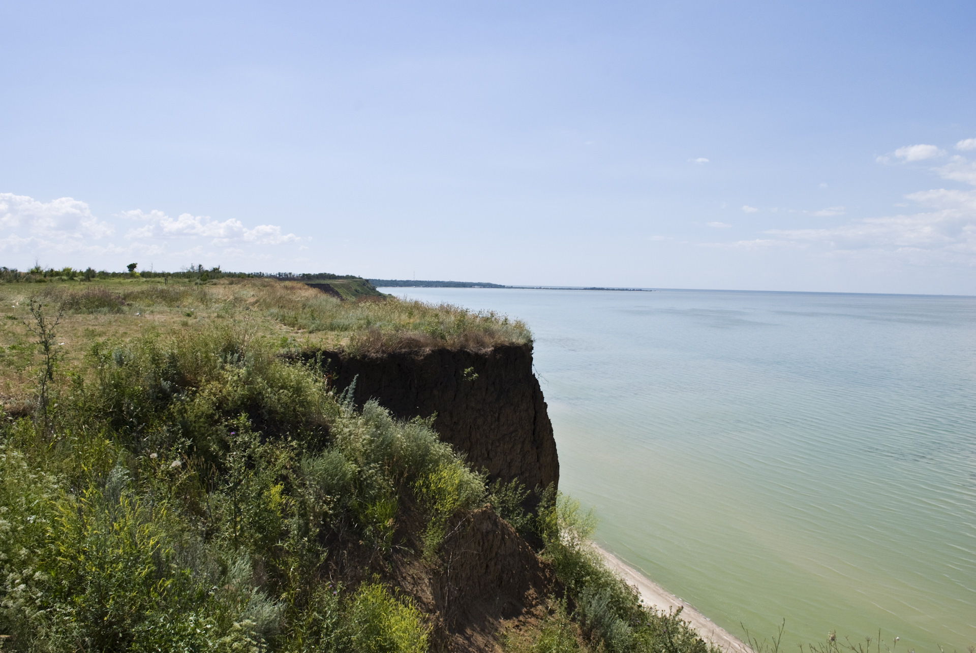 обрыв азовское море