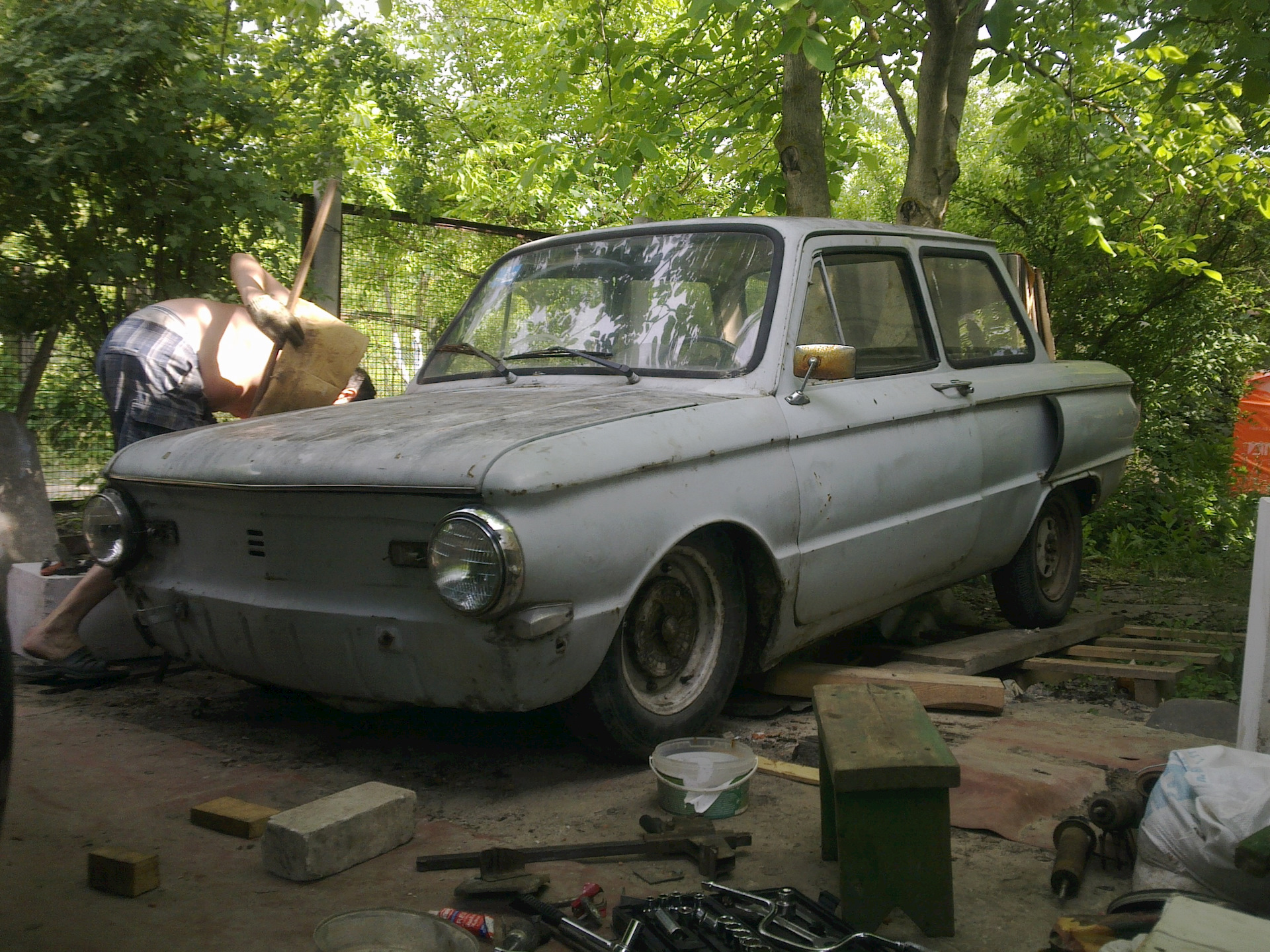 Как занизить переднюю подвеску ЗАЗ. — ЗАЗ 966, 1,2 л, 1971 года ...