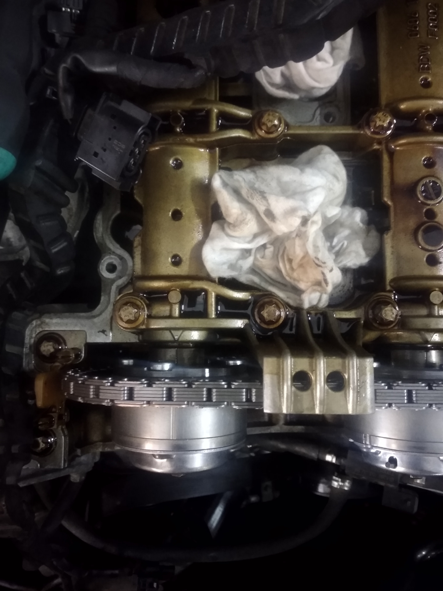 Замена цепи и звёзд ГРМ w204 c200 — DRIVE2