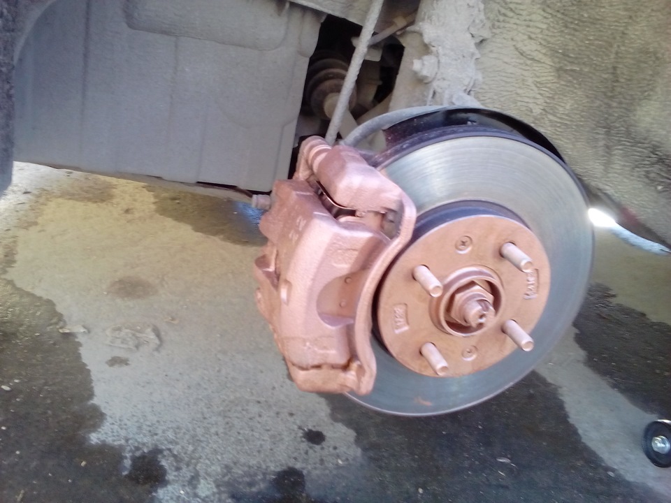 Да чтоб не прикипали… — KIA Rio (3G), 1,6 л, 2012 года | колёсные диски ...