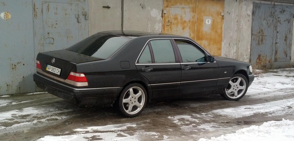 Mercedes w140 на дисках AMG