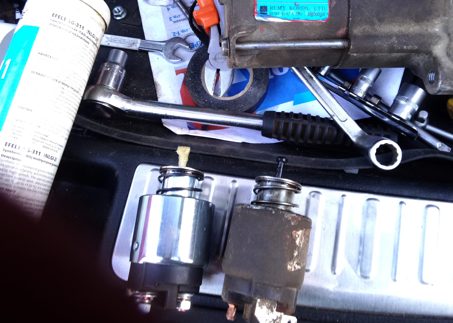 Стартер. Поиск аналога втягивающего. Установка парктроника — KIA Rio ...