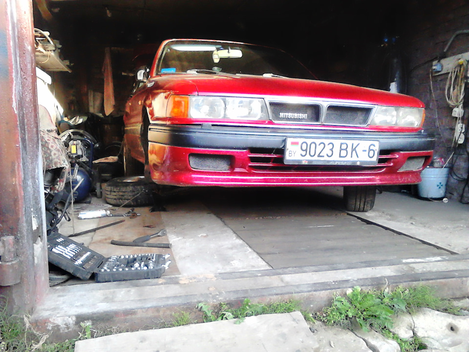 разработка суппорта — Mitsubishi Galant (6G), 1,8 л, 1988 года | своими ...