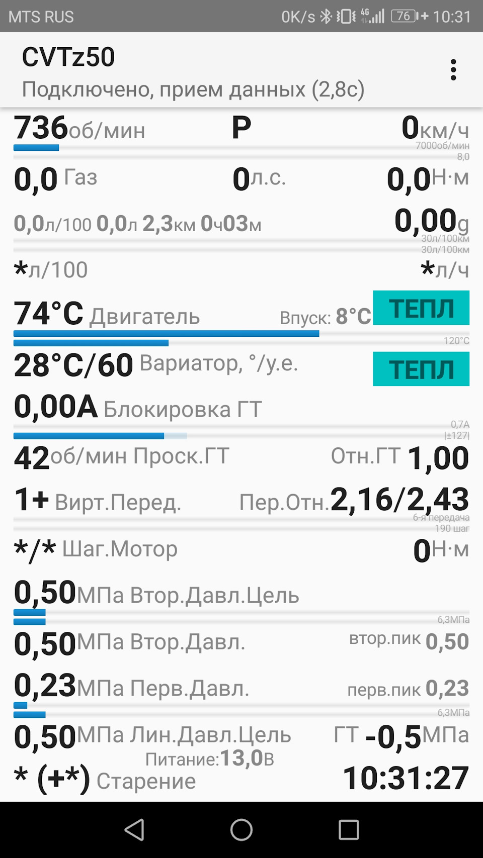 CVT — сколько прогревать? — Renault Fluence, 1,6 л, 2013 года ...