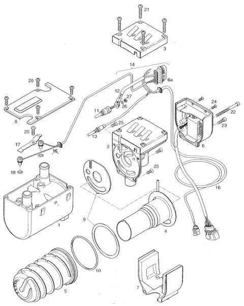 Hydronic d5wsc предохранители за что отвечают