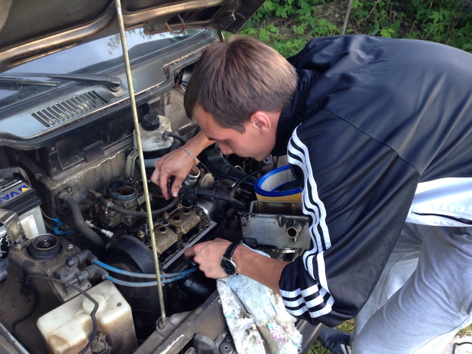 Замена прокладки клапанной крышки! — Lada 11113 Ока, 0,7 л, 2002 года ...