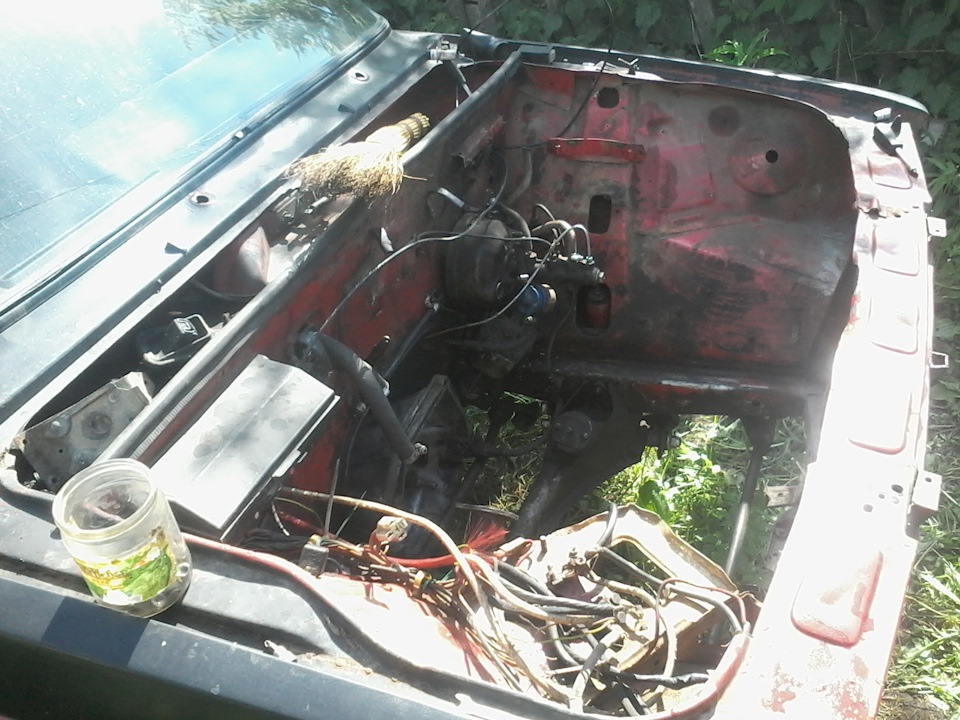 Покраска подкапотного пространства ваз 2107 (часть 1) — Lada 21070, 1,9 ...