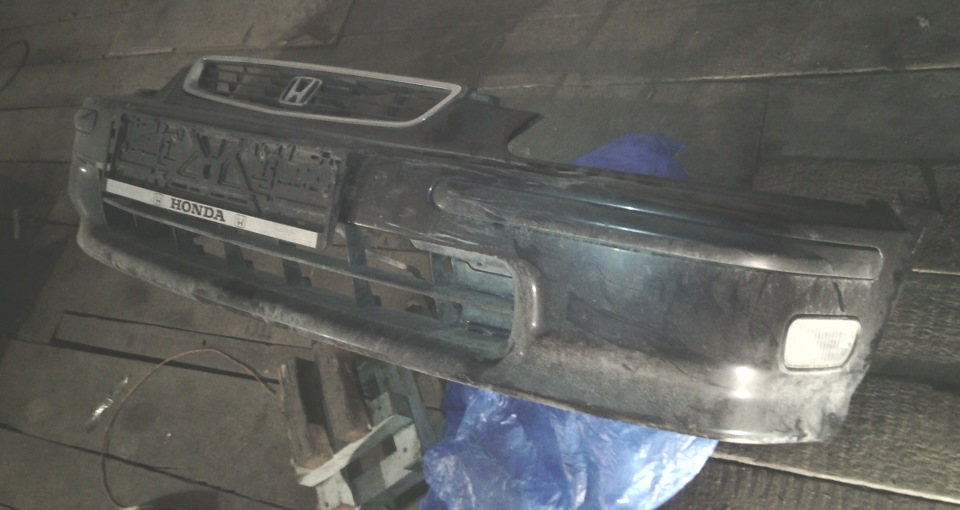 Бампер с дополнительными фонарями — Honda Civic Hatchback (6G), 1,5 л ...