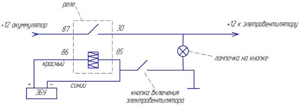 Схема вентиляторов калина 2