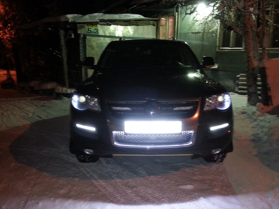 Поставил диодные лампочки в габариты — Volkswagen Touareg (1G), 3,6 л ...