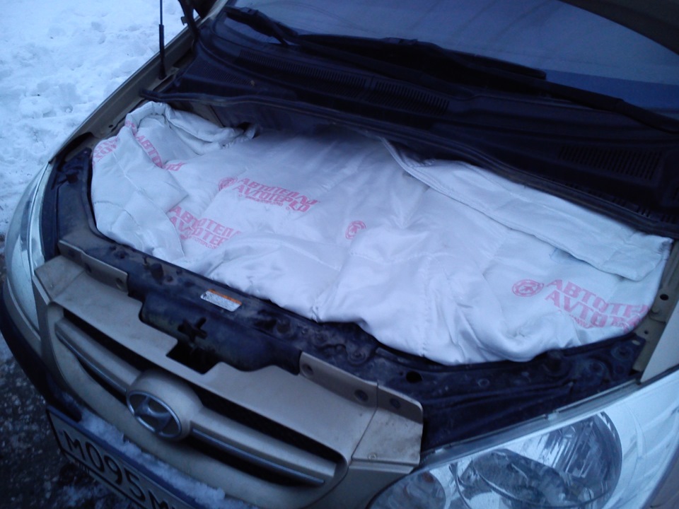 Одеяло для двигателя — Hyundai Getz, 1,4 л., 2008 года | аксессуары ...