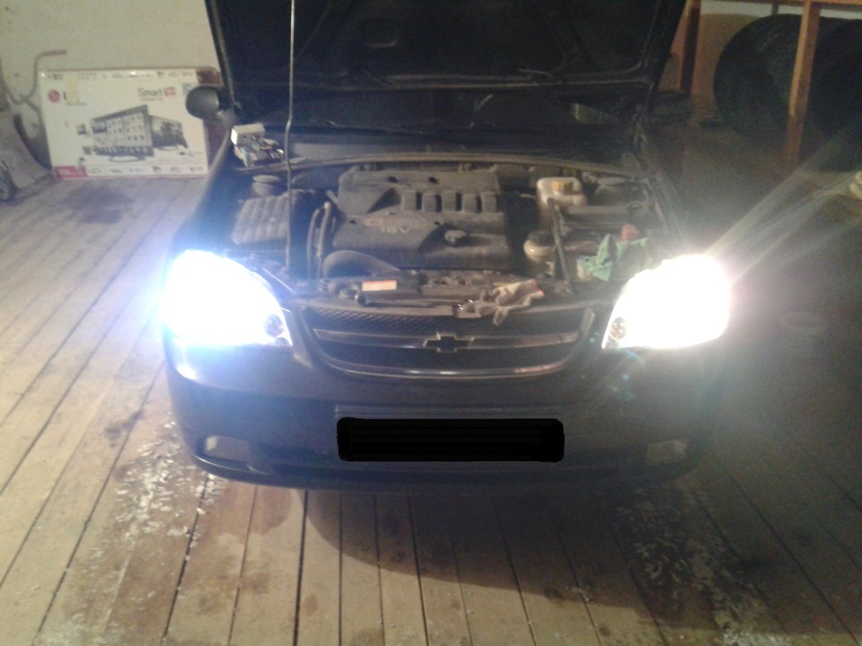 Ближний свет и габариты — Chevrolet Lacetti Sedan, 1,6 л., 2008 года ...