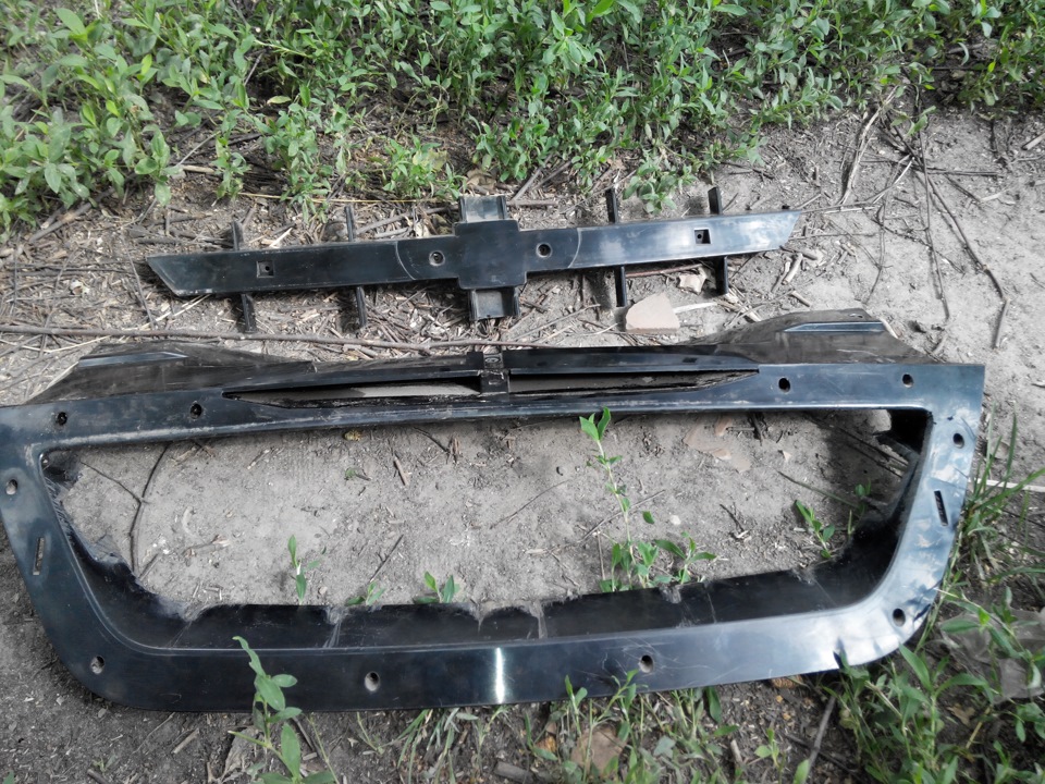 Сетка в радиаторную решетку — Daewoo Nexia (N150), 1,5 л, 2008 года ...