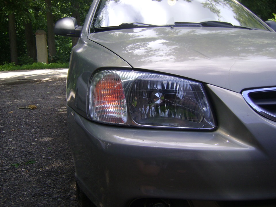 Габариты в поворотниках — Hyundai Accent (2G), 1,5 л, 2007 года ...