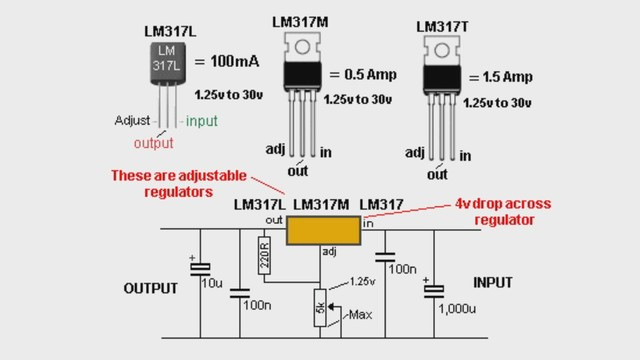 Lm317t характеристики схема включения