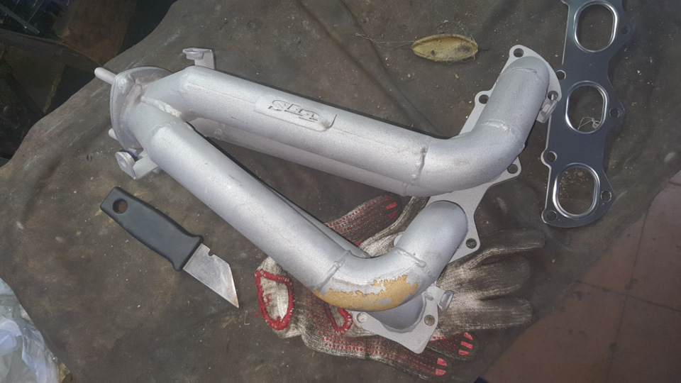 Треснул выпускной коллектор, замена (тюнинг) — Volkswagen Jetta VI, 1,6 ...