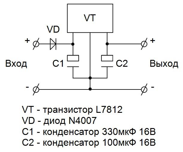 662к стабилизатор схема включения