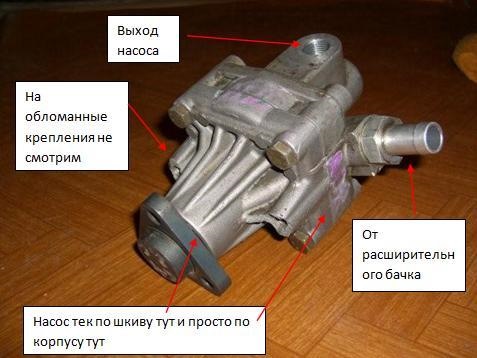 Как снять насос гидроусилителя руля ауди 100