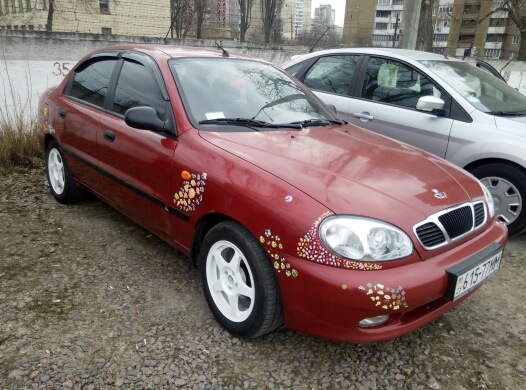 Колёсики на машинке — Daewoo Lanos, 1,5 л, 2002 года | колёсные диски ...
