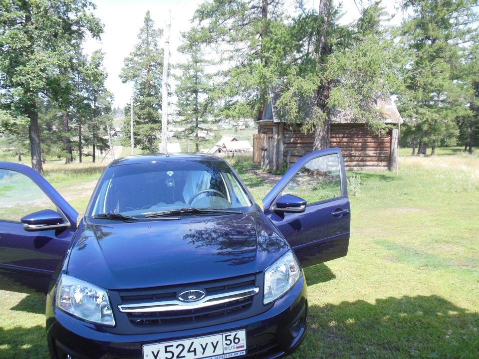поездка к любимой теще в башкирию — LADA Гранта лифтбек, 1,6 л., 2015 ...