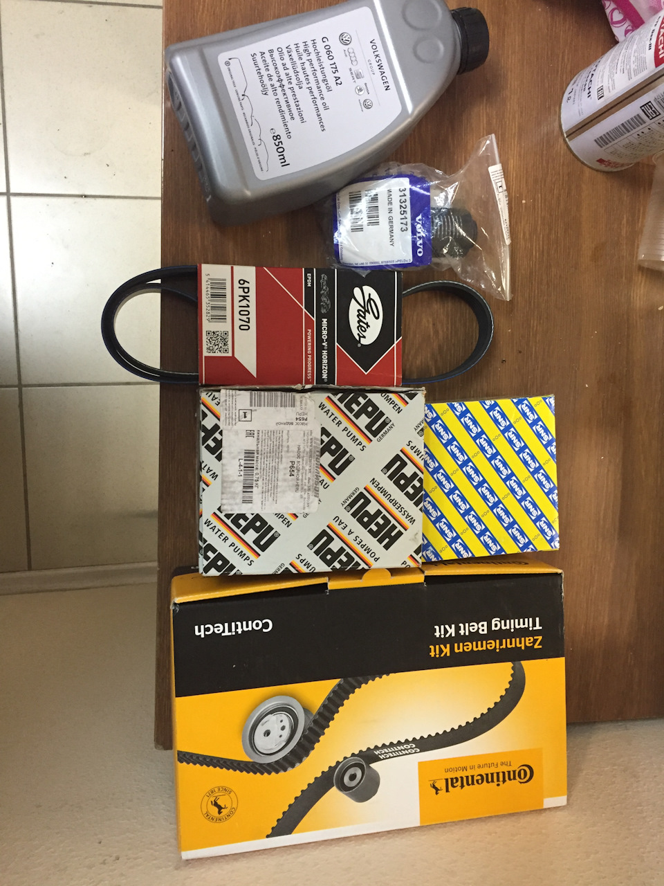 Замена ГРМ, приводного ремня с натяжным роликом и Масла с фильтром