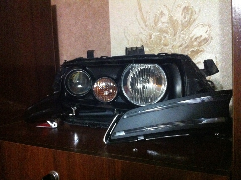 Как покрасить фары в черный, если никогда это не делал ? ч.1 — Honda ...