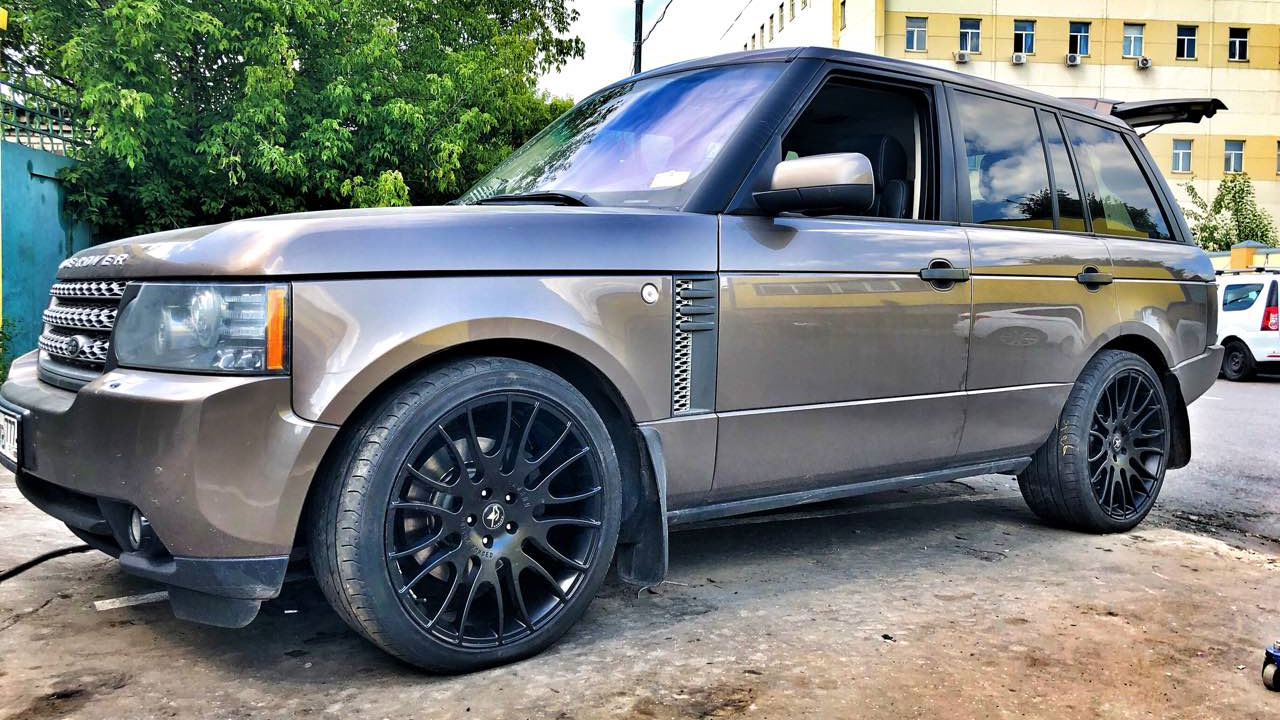 Range rover пневма. Range Rover 3 r22. Диски Hamann range Rover 3.