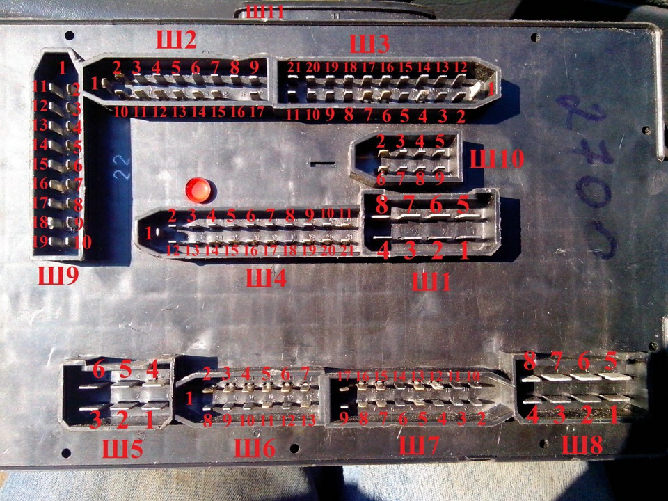 Распиновка блока предохранителей 2109 Как найти короткое замыкание ВАЗ-2109 - Lada 21093i, 1,5 л, 2001 года электроник