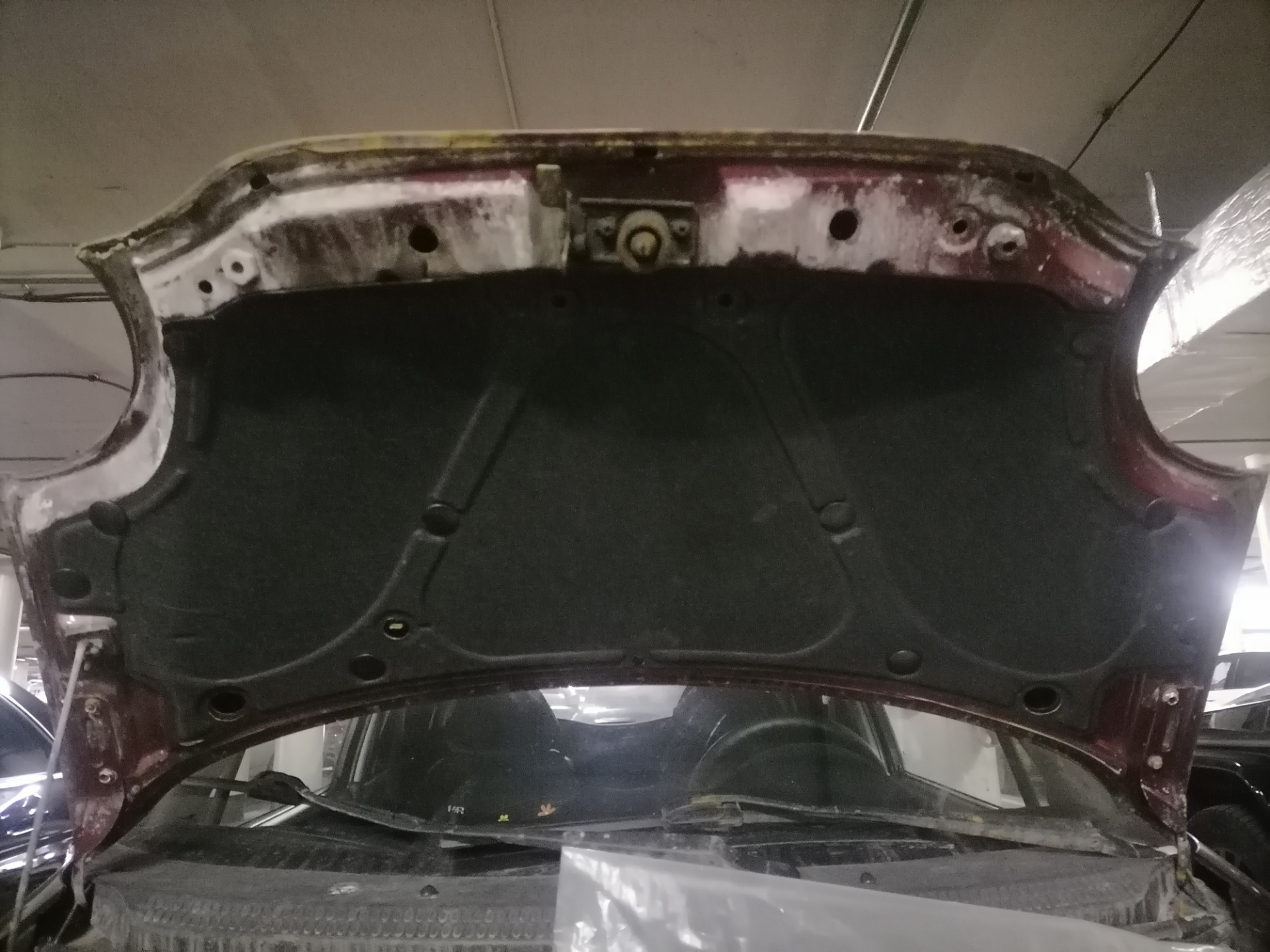 Шумка заводская капота и теплоэкран коллектора — Daewoo Matiz (M100 ...