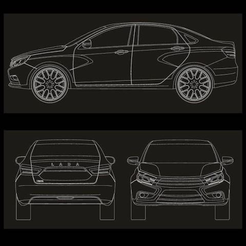 Чертеж машины лада веста LADA Vesta. Детройт. Отзывы владельцев с фото - DRIVE2.RU