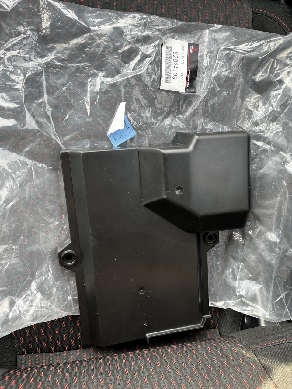 Крышка Ralliart на аккумулятор! — Mitsubishi ASX, 2 л, 2017 года ...