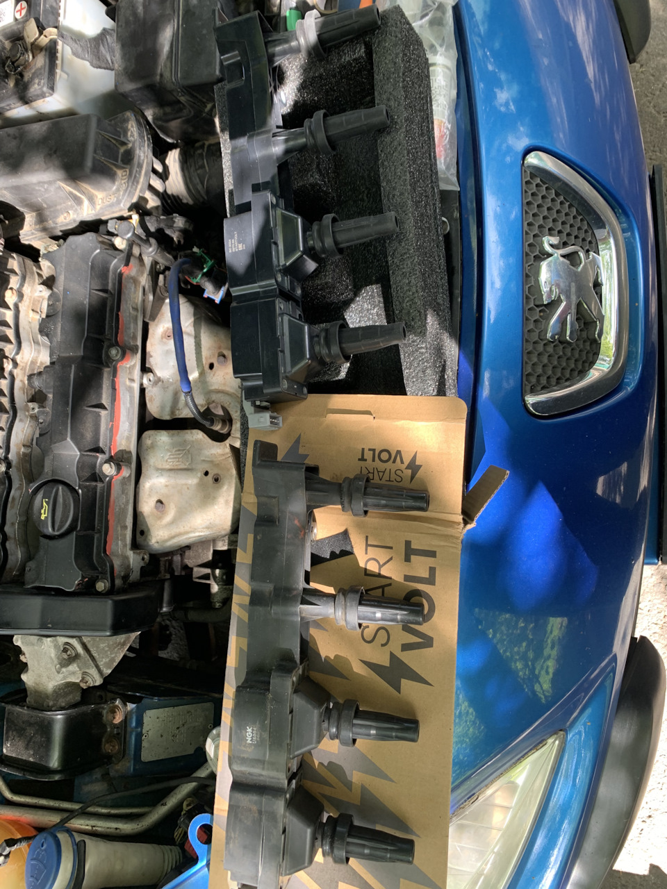 #8 Катушка зажигания и блок стеклоподьемников — Peugeot 307, 1,6 л ...