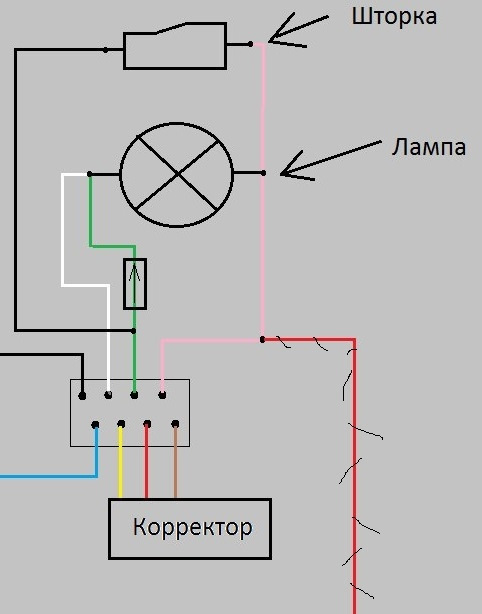 Лампа н4 контакты схема