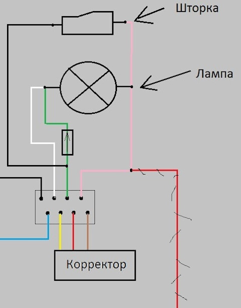 Би лед линзы схема подключения