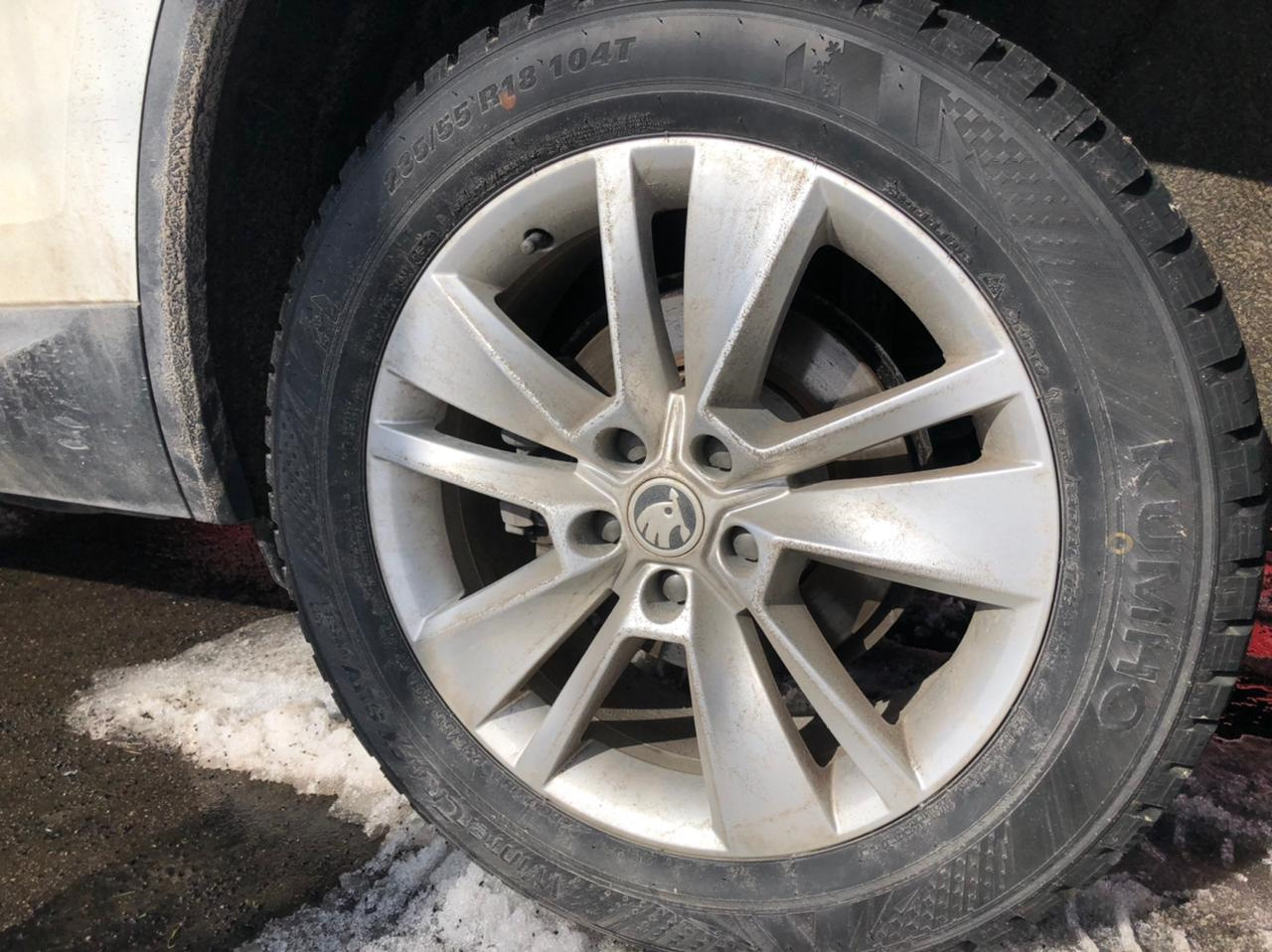 10. Отзыв о зимних шинах Kumho WinterCraft SUV Ice WS31 — Skoda Kodiaq ...