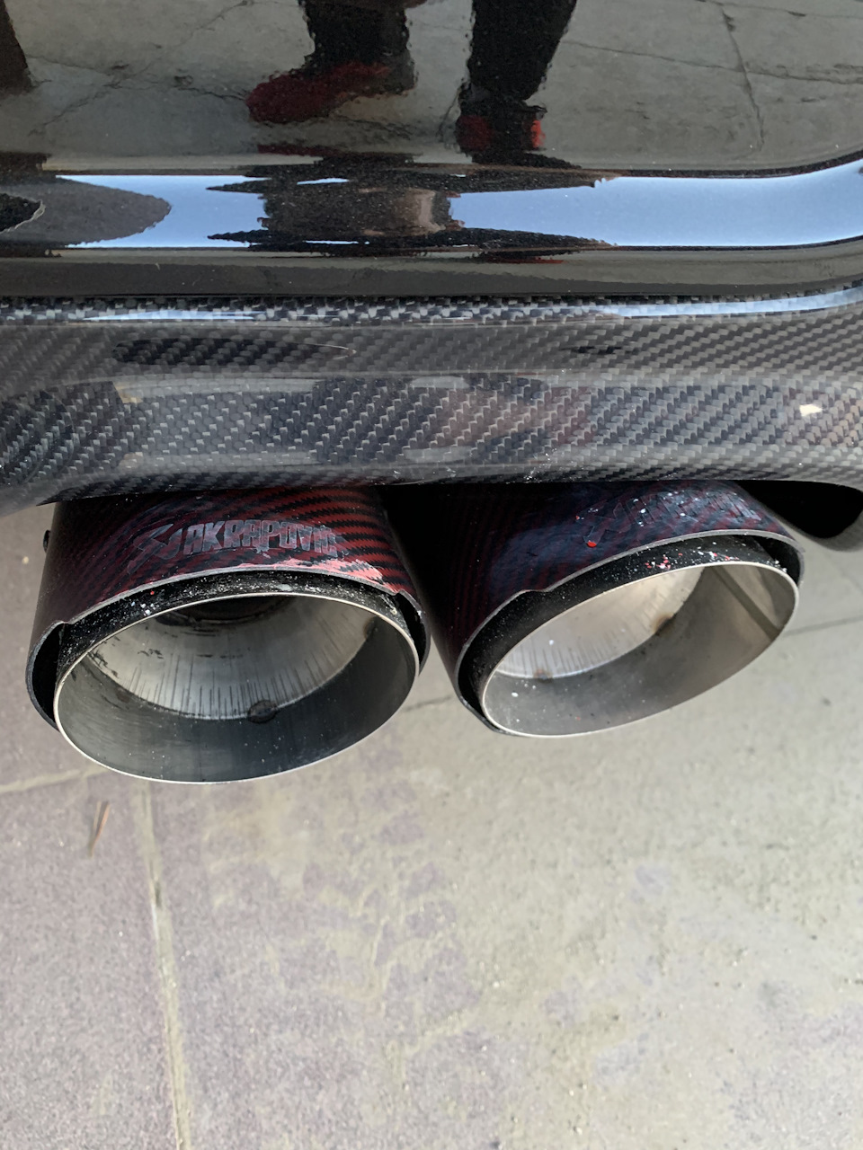 Насадки Akrapovic — Mercedes-Benz C-class (W204), 3 л, 2012 года | тюнинг |  DRIVE2