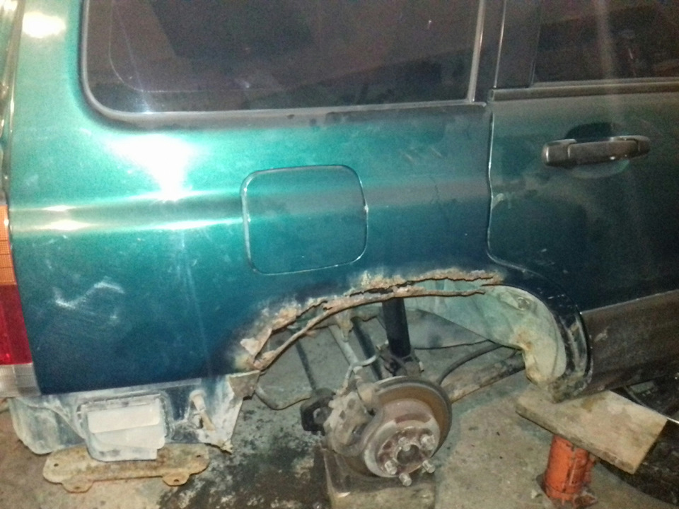 Ремонт арок и стаканов — Subaru Forester (SF), 2 л, 1999 года ...