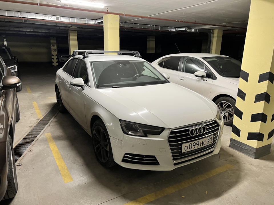 Багажник на крышу Седана — Audi A4 (B9), 1,4 л, 2016 года | аксессуары ...
