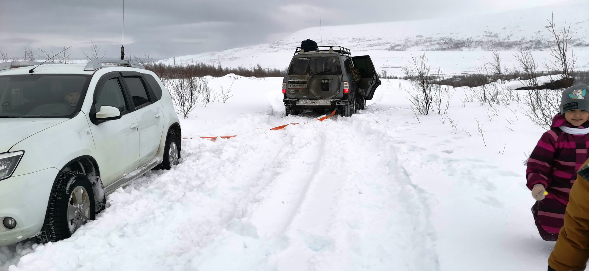 Ниссан Патрол по снегу