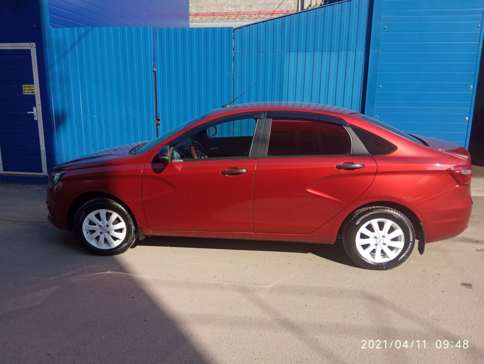 Диски — Lada Vesta (1G), 1,6 л, 2018 года | колёсные диски | DRIVE2