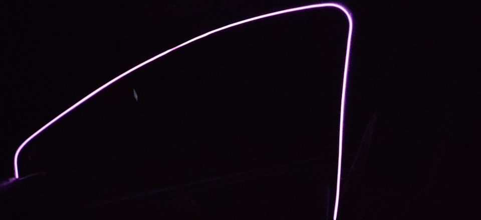 Неоновая подсветка дверного проема. — Peugeot 107, 1 л, 2007 года ...